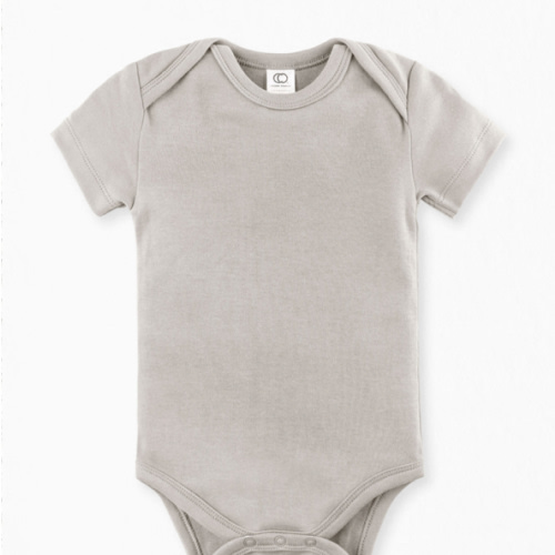 Colored Organics Short Sleeve Bodysuit | Stone | 0-3 Months