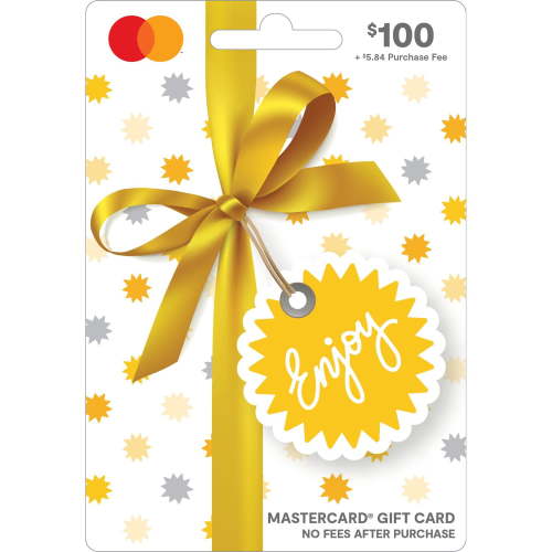 Mastercard® $100 Gold Dots Gift Card (Plus $5.84 Purchase Fee)