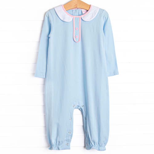 Basically Blue Romper, Blue – Stitchy Fish