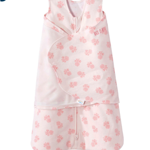 Rose Toss Blush Cotton Swaddle - Newborn | HALO
