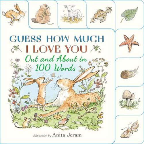 Out and about in 100 Words: A Guess How Much I Love You Book - by Sam McBratney (Board Book)