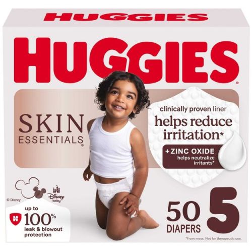 Huggies Skin Essentials Luxury Diapers - Size 5 - 50ct