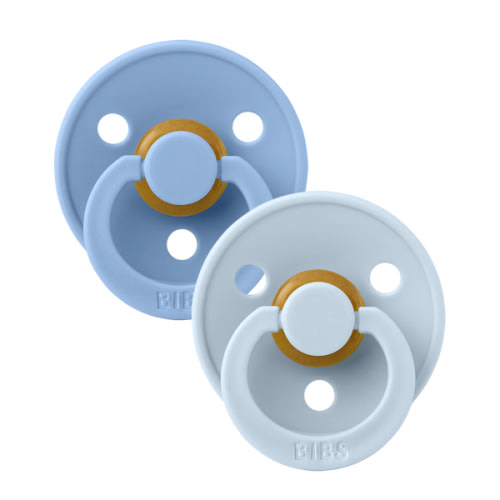 BIBS Colour 2 Pack - Sky Blue/Steel Blue Pacifiers – Bibsworld store US