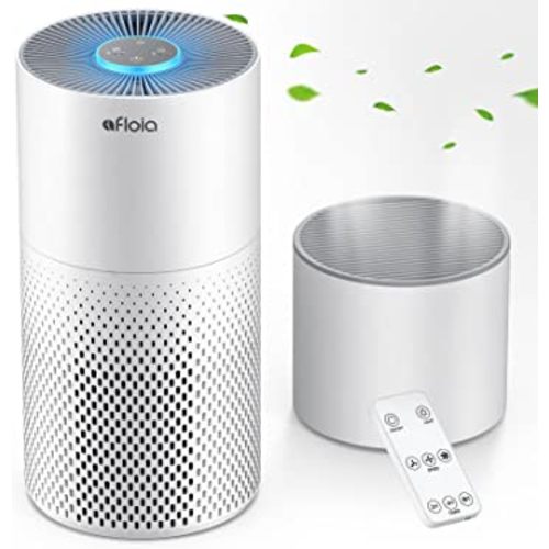 Afloia Air Purifier And Humidifier Combo For Home, 22Db| 7 Colors Night Air Purifiers 2 In 1 With Remote Control, Quiet Air Cleaner Removing 99.99% Smokers Odor And Pollen For Bedroom