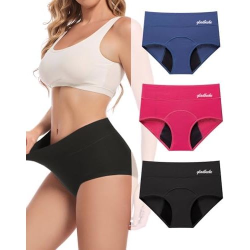 Period Underwear for Women, Leakproof Cotton Menstrual Panties