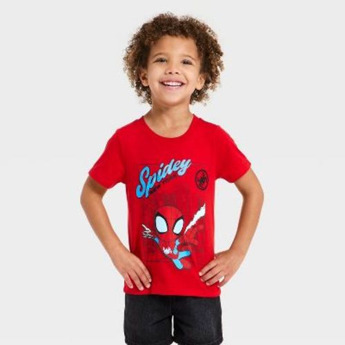 Toddler Boys' Marvel Spidey Web T-Shirt - Red 18M