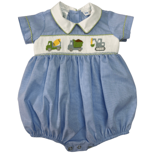 Noah Truck Smocked Bubble – Children's Edit