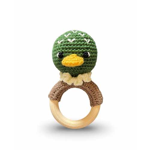 Handmade Mallard Duck Rattle