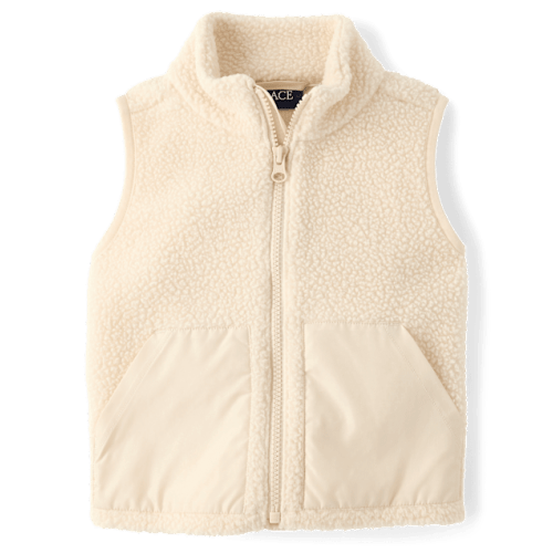 Baby And Toddler Sherpa Vest - Cream