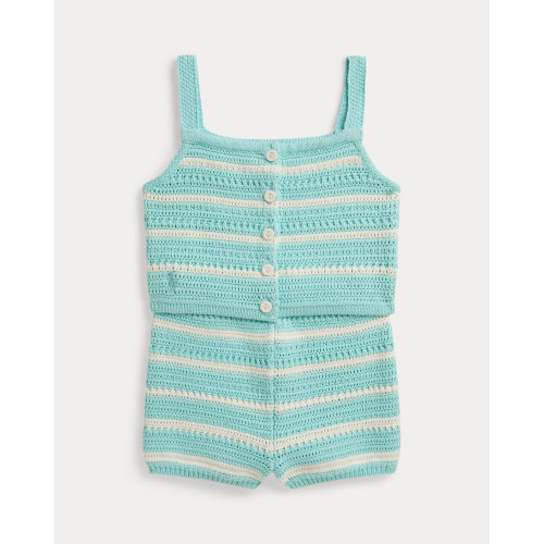 Crocheted Cotton Boxy Top & Short