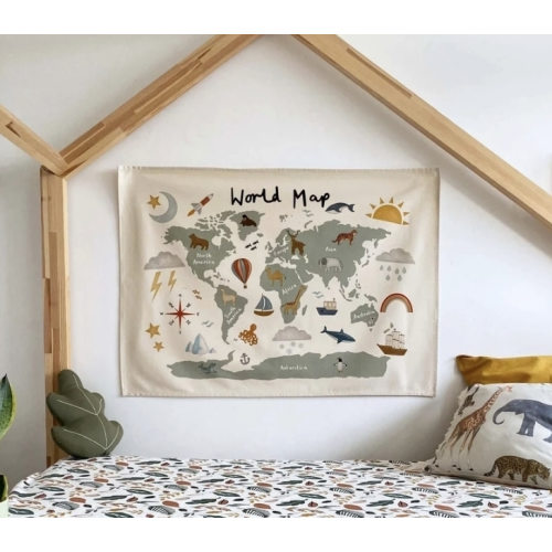 World Map Wall Hanging (Large)