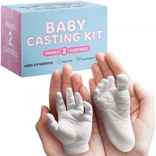 XIBUFE Baby Hand & Foot Casting Kit, 3D Moulding Gift Set, Memories, Keepsakes, for Kids Or Newborn, Baby Shower Presents Diy Craft Sculpture Clay Plaster Art