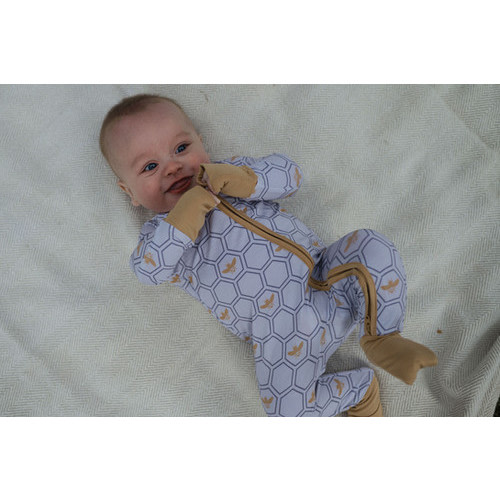 Honey Bee Zip Romper
