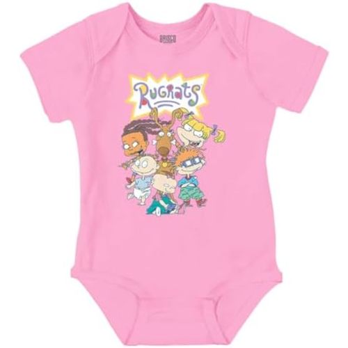 Brisco Brands Rugrats 90s Cartoon Characters Baby Romper Boys or Girls