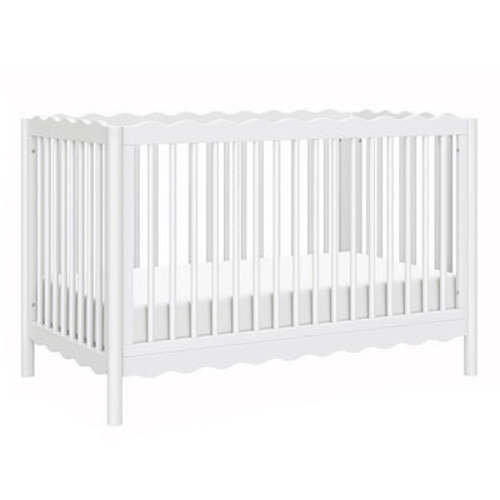 Swell 4-in-1 Convertible Crib with Toddler Bed Conversion Kit - White
