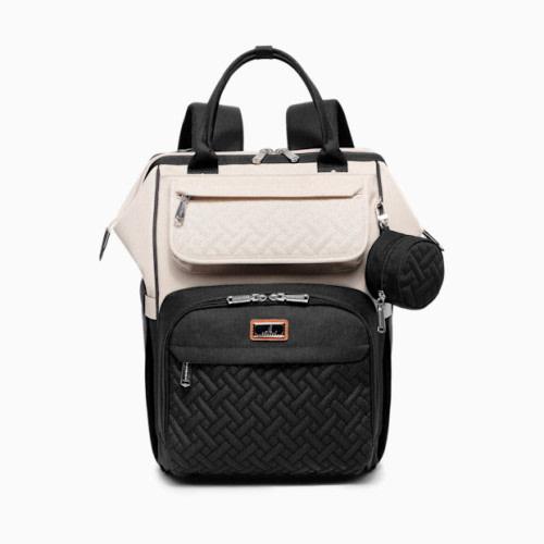 WideTop Diaper Bag Backpack - Apricot