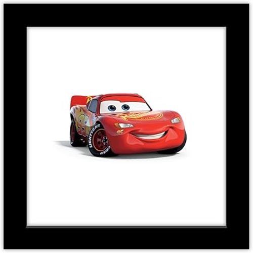 Trends International Gallery Pops Disney Pixar Cars 3 - Lightning McQueen Wall Art Wall Poster, 12.00" x 12.00", Black Frame Version