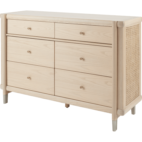 Brisa 6-Drawer Dresser - Natural