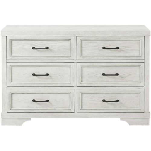 Foundry White 6 Drawer Dresser