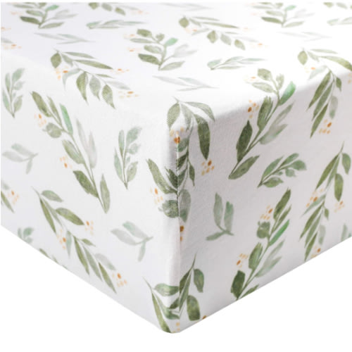 Copper Pearl Premium Knit Baby Crib Sheets for Boys and Girls Breathable and Soft, Fitted Crib Sheets for Standard Baby Mattresses, Fern