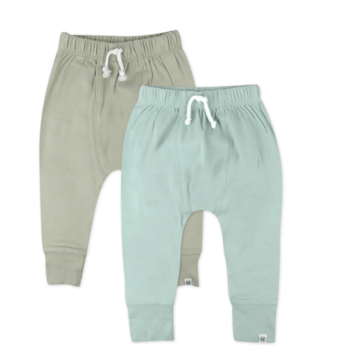 2-Pack Organic Cotton Honest Pants | 0-3 months