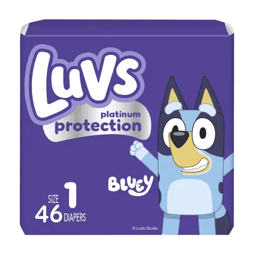 Luvs Platinum Protection With Bluey