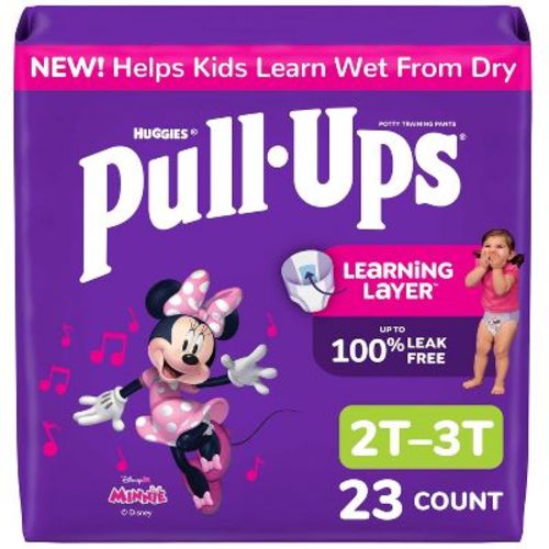 Pull-Ups Girls' Learning Designs Training Pants - Size 2T-3T - 23ct: No Fragrance, Minnie Mouse, Cotton, Disney, Hypoallergenic