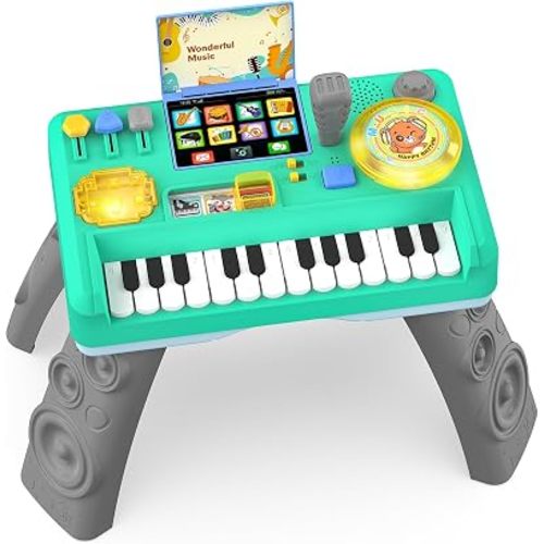 Baby DJ Table for Toddler Musical Baby Piano Toys with Music & Light