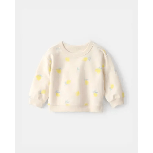 Baby Girl Lemon French Terry Pullover Sweatshirt - Ivory
| Carter's