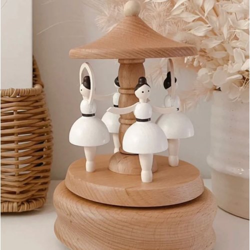 Heirloom Wooden Musical Carousel - Ballerina