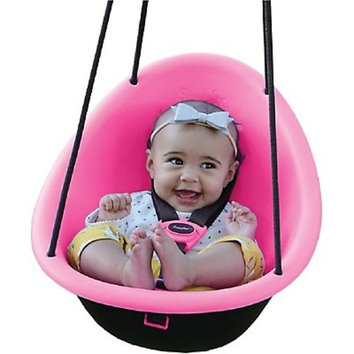 Swurfer Kiwi Toddler Swing Baby Swing Outdoor, 3-Point Safety Harness, Foam-Lined Shell, Easy Installation, Pink at Tractor Supply Co