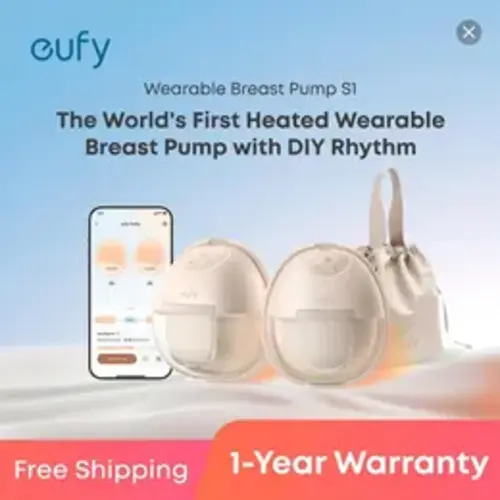 eufy S1-S1 Pro Wearable Nursing Pump - Heated, Hands-Free, Automatic Pumping System, Postpartum Privacy Breastfeeding Accessory (Flash Sales),sohochic - TikTok Shop