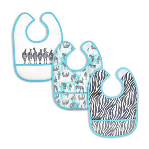 3 Stories Trading Company Baby Mode 3 Pack Peva Bibs - 3 pieces