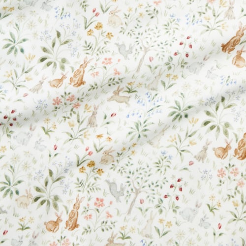 RL Baby x Riley Sheehey Cotton Bodysuit in Bunny Meadow | Over The Moon