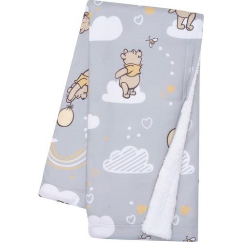 Disney Baby Hunny Bear Winnie the Pooh Soft Faux Shearling Baby Blanket
