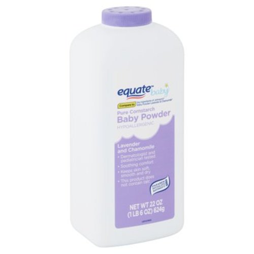 Equate Baby Lavender and Chamomile Hypoallergenic Pure Cornstarch Baby Powder, 22 oz
