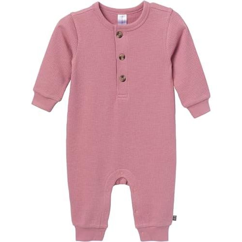 Modern Moments by Gerber Baby Henley Waffle Knit Romper