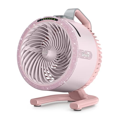 Shark FlexBreeze HydroGo Pro Portable Misting Fan, Pink Diamond, FA056PK9 | Corded/Cordless, Indoor + Outdoor Mist, Lowers Temps up to 5°, up to 29-Hr Battery, up to 70 Ft of Power, 5 Speeds