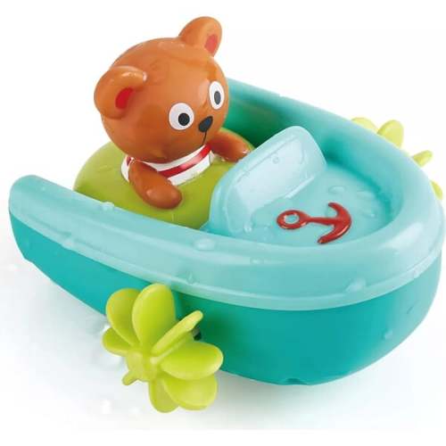 Hape: Tubing Pull-Back Boat - With Teddy Bear Figure Companion - Hape | Maisonette