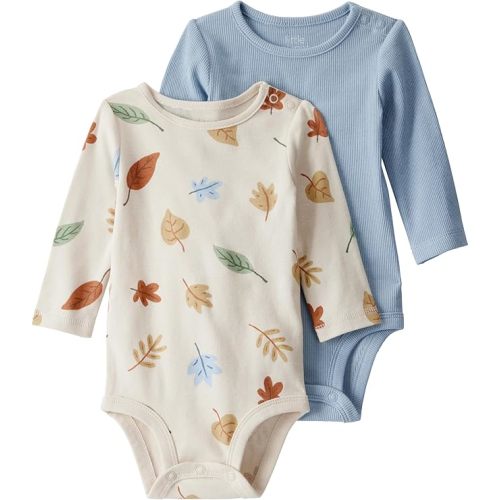 little planet by carter's Baby 2-Pack Organic Cotton Long-Sleeve Bodysuits