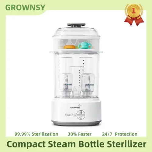 Grownsy Bottle Sterilizer and Dryer, Electric Steam Sterilizer - TikTok Shop