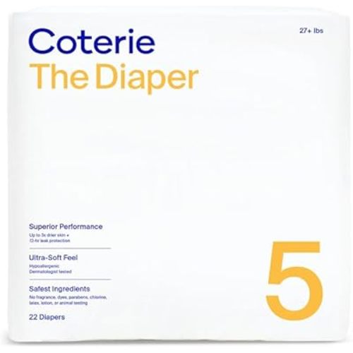 Coterie Size 5 Diapers, 22 CT