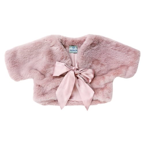 Pink Faux Fur Bolero, Size: 12M