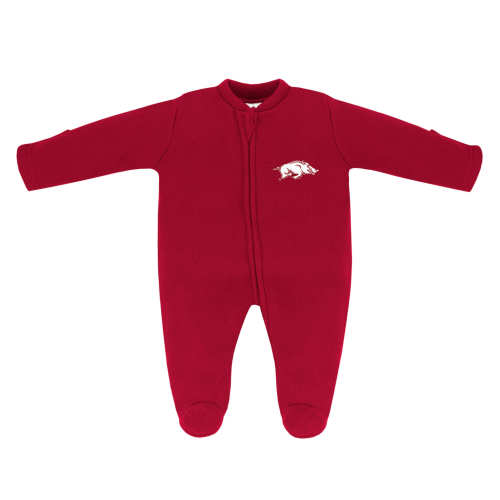 Arkansas Razorbacks Fleece Footed Romper | College Baby