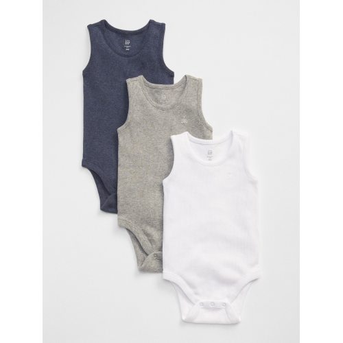 First Favorite Ribbed Tank Bodysuit (3-Pack)