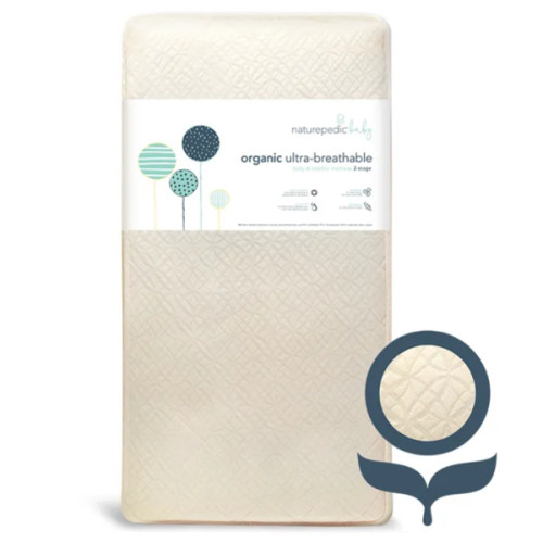 Organic Breathable Ultra Baby Crib Mattress (2-Stage)