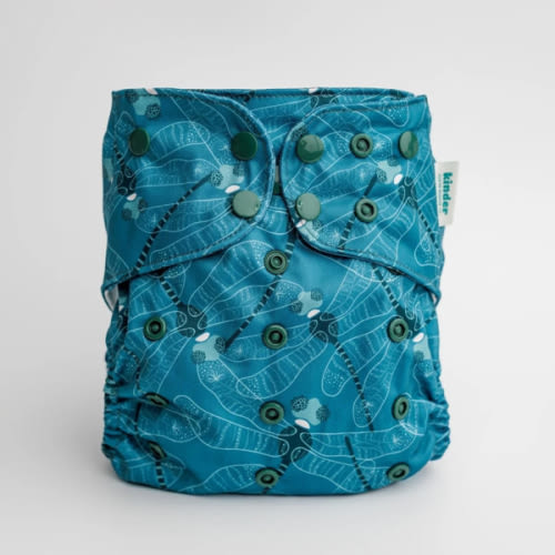 Animals and Insects: Essentials Pocket Cloth Diaper with Athletic Wicking Jersey, Grows with your Baby