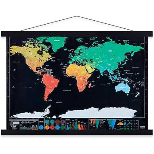 18x24 Poster Frame, Magnetic Wood Frame Frames for Photo Picture Canvas Artwork Wall Hanging (18", Black)