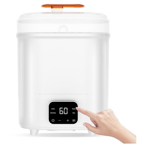 ADVWIN 4-in-1 Baby Bottle Sterilizer, Electric Steam Bottle Sterilizer and Dryer, Universal Fit for All Baby Items,Breast Pump Accessories