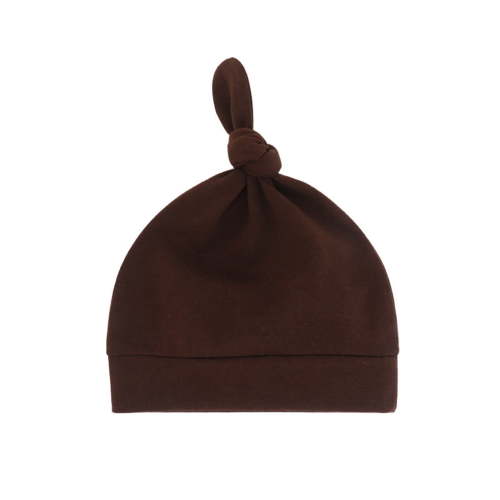 NMMUED Newborn Baby Hat Infant Baby Boys Beanie Top Knot Stretchy Hats for Infant Baby Black One Size